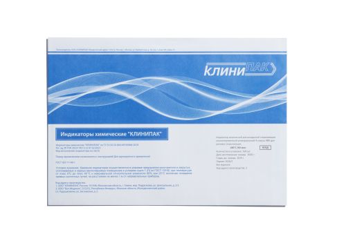 Индикатор химический "КЛИНИПАК" для воздушной стерилизации универсальный 4 класса КВУ для режима стерилизации: 180°С/60 мин (500 шт.)