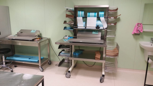 Оснащение упаковочной зоны центрального стерилизационного отделения Мордовской Республиканской центральной клинической больницы