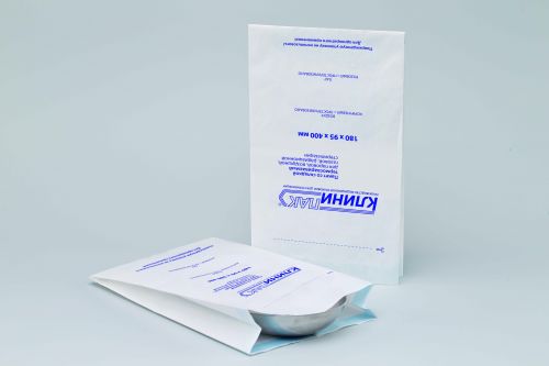 Пакеты бумажные объемные Клинипак для воздушной и паровой стерилизации