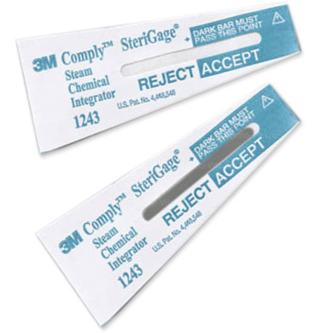 Индикатор химический 3М Comply для контроля паровой стерилизации (интегратор) 1243А