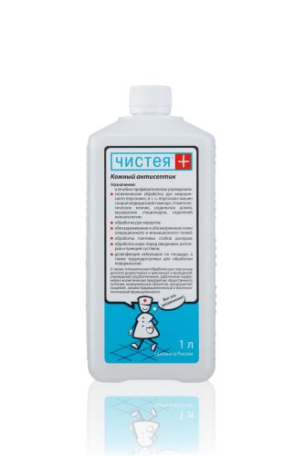 Кожный антисептик Чистея плюс УМР, 1 л